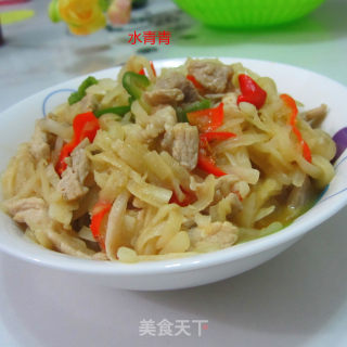 白萝卜丝炒肉－－咖喱香的做法