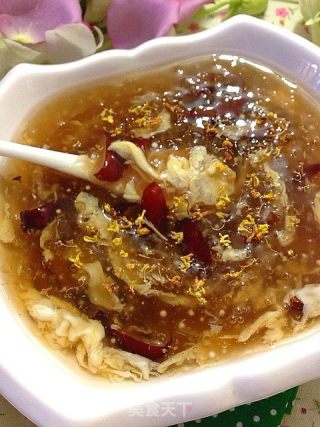 西米桂花粥的做法