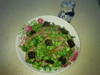 毛豆炒肉丝的做法