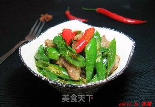 尖椒炒肉的做法