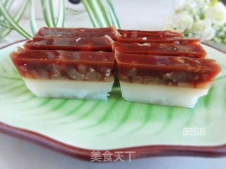 双色皮冻的做法