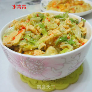 娃娃菜煎蛋的做法