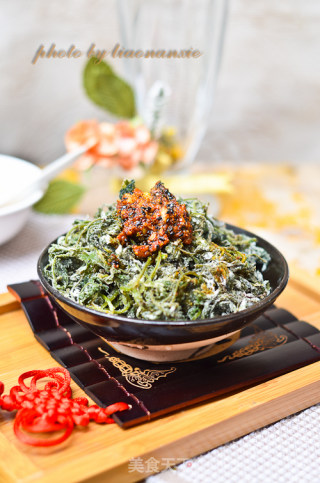 艾蒿蒸菜的做法