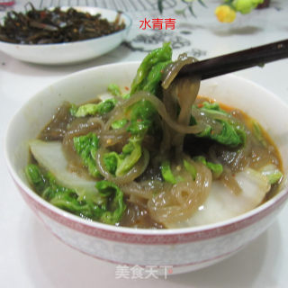 猪油白菜煮粉的做法