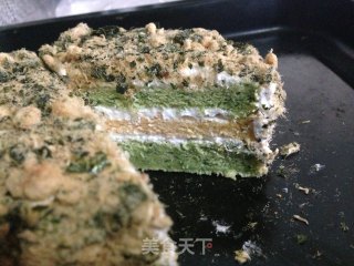 创意新鲜咸蛋糕——海苔肉松蔬菜蛋糕的做法