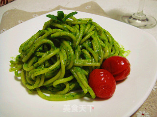 菠菜酱意面
