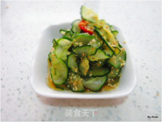 芝麻凉拌黄瓜的做法