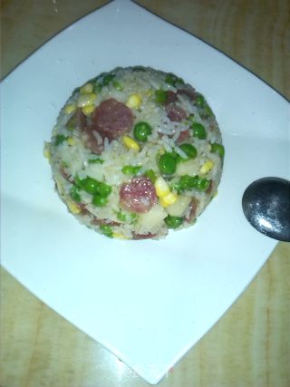 腊肠饭的做法