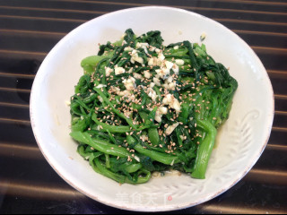 凉拌菠菜的做法