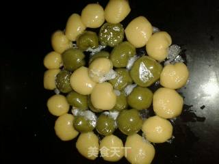 艾草青团的做法