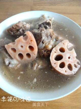 莲藕骨头汤的做法