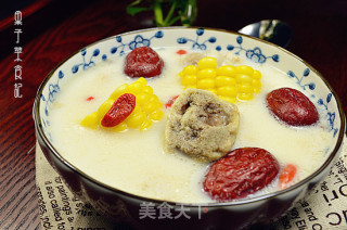玉米大骨豆浆煲的做法