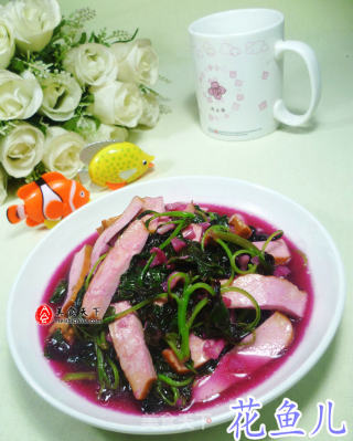 香干炒红苋菜的做法