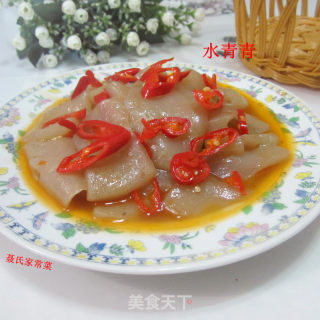 油辣蘑芋豆腐的做法