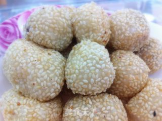 迷你豆沙麻球的做法