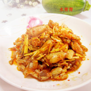 孜然蛙肉的做法