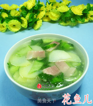 青菜咸肉土豆汤的做法