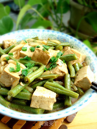 豆角炖豆腐的做法