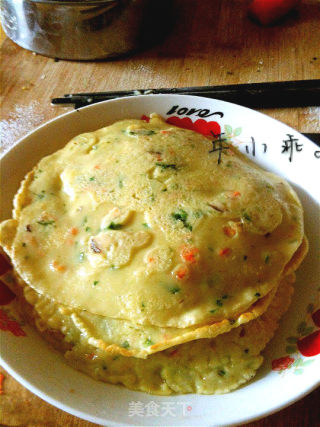 胡萝卜蔬菜鸡蛋饼的做法