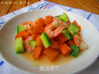 双彩虾仁的做法
