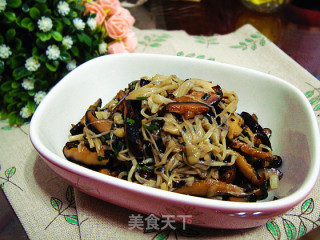美味炒双菇的做法