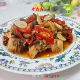 蒜片腊鸡的做法