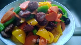 缤纷辣腊肠的做法