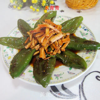 煎辣椒烧豆腐丝的做法