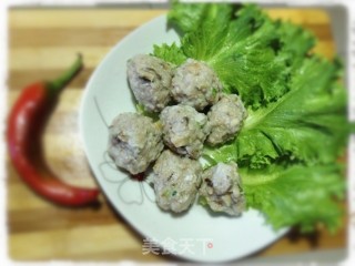 Q滑香菇肉丸的做法