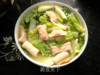 白菜鱼元汤的做法