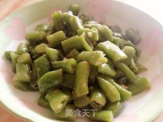 虾酱焖豆角的做法