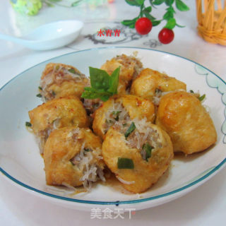 粉丝猪肉酿豆腐的做法
