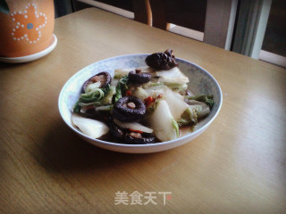 香菇煨白菜的做法