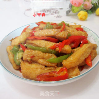 鱼香油豆腐的做法