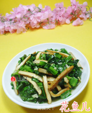 香干炒油麦菜的做法