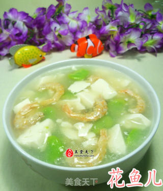 开洋蚕豆豆腐羹的做法