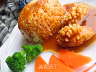 鲍鱼捞饭的做法