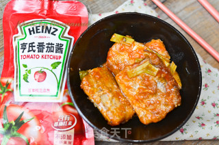 蕃茄酱烧带鱼的做法