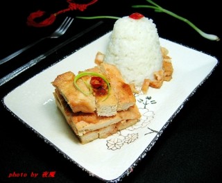 蒜香鸡排饭的做法