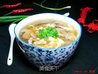 口蘑蛋花汤的做法