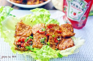 茄汁肉末烧豆腐的做法