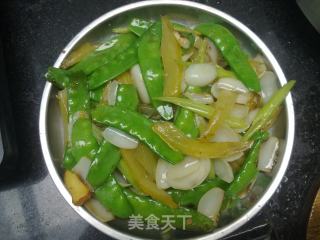 咸菜炒荷兰豆的做法