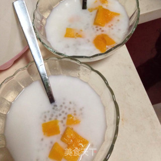 芒果椰奶西米露的做法