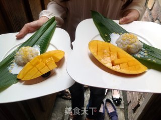 芒果糯米饭的做法
