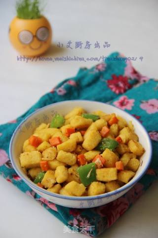 鸡蛋炒窝头的做法