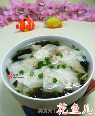 紫菜虾皮多肉馄饨的做法