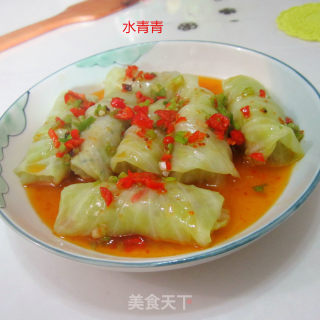 翡翠包菜卷的做法
