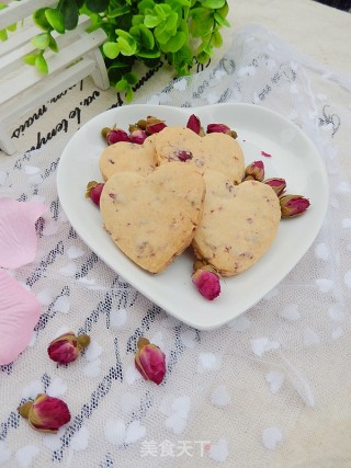 玫瑰花心形饼干的做法