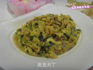 蚬子肉炒鸡蛋的做法
