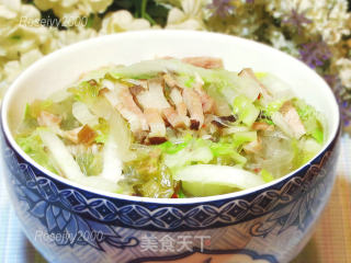 咸肉火腿白菜汤的做法